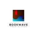 The Book Ocean Waves Logo