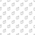 Rhinopithecus pattern vector seamless