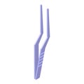 Rhinoplasty forceps icon isometric vector. Nose surgery