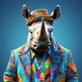 Rhinos dressed in hippie clothes: Humanization of Animals Concept
