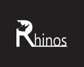 Rhinos head logo vector template Royalty Free Stock Photo