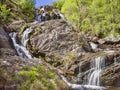 Rhiwargor Waterfall Wales UK Royalty Free Stock Photo