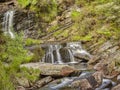 Rhiwargor Waterfall, Powys, Wales Royalty Free Stock Photo