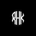 RHK letter logo abstract creative design. Royalty Free Stock Photo