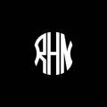 RHN letter logo abstract creative design. Royalty Free Stock Photo