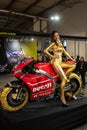 Capit Tire Warmers being exhibit at EICMA 2019 Royalty Free Stock Photo