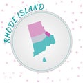 Rhode Island map design.
