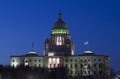 Rhode Island State Capitol at dusk, Providence, Rhode Island Royalty Free Stock Photo