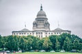 The Rhode Island State House on Capitol Hill in Providence Royalty Free Stock Photo