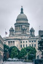 The Rhode Island State House on Capitol Hill in Providence Royalty Free Stock Photo