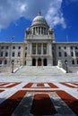 The Rhode Island State House is the capitol of the US state of Rhode Island Royalty Free Stock Photo