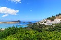 Rhodes coast in Lindos