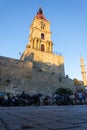 Clock tower on the island of Rhodes in Greece. Royalty Free Stock Photo