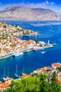 Rhodes, Greece - Colored island of Symi Royalty Free Stock Photo