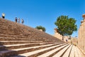 Ancient stairs in the Acropolis of Lindos town in Rhodes