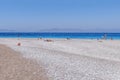 RHODES, GREECE - September 5: People on the beach