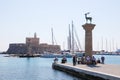 Rhodes harbour, Dodecanese, Greece