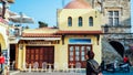 RHODES ISLAND GREECE December 2014 restaurant in old town