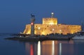 Rhodes island in Greece. The port Royalty Free Stock Photo