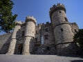 Rhodes Island, Greece, a symbol of Rhodes, of the famous Knights Grand Master Palace also known as Castello in the Medieval town