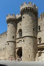 Rhodes island, medieval Grand Master Palace, Greece. Royalty Free Stock Photo