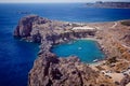 Rhodes, Lindos bay Royalty Free Stock Photo