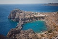 Rhodes, Lindos bay Royalty Free Stock Photo