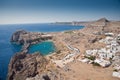 Rhodes, Lindos bay Royalty Free Stock Photo