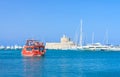 Rhodes Mandraki port. Rhodes Island. Greece