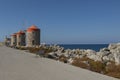 Rhodes, Mandraki port on sunnyday. Greece