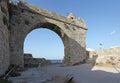 Rhodes Old town fortress and street. Greece Royalty Free Stock Photo