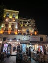 Rhodes old town restaurants at night Royalty Free Stock Photo