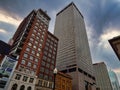 Rhodes office tower and historic 8 on the square of Downtown Columbus Ohio on the Capitol Square