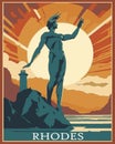 Colossus of Rhodes interpretative illustration
