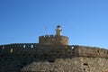 Rhodes Tower of St. Nicholas, Greece Royalty Free Stock Photo