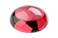 Rhodolite garnet cabochon Royalty Free Stock Photo