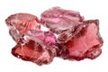 Rhodolite garnet crystals Royalty Free Stock Photo