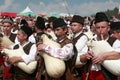 Rhodope bagpipers playing