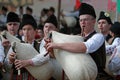 Rhodope bagpipers playing