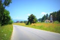 Rhodopes mountain road,Bulgaria Royalty Free Stock Photo