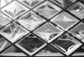 Rhomboid-grid glass texture