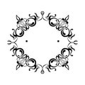 Rhomboid label victorian style icon