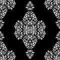 Rhombus Damask Seamless Vector Pattern. Royalty Free Stock Photo