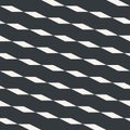 Rhombus geometric seamless abstract pattern monochrome or two co Royalty Free Stock Photo