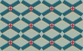 Rhombus geometrics shape of repetitive ethnic pattern