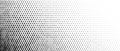 Rhombus gradient corner halftone texture. Diamond shape dot fading pattern. Abstract geometric particle vanish gradient Royalty Free Stock Photo