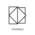 Rhombus icon from Geometry collection.