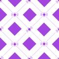 Rhombus, lines and beep Cute seamless pattern