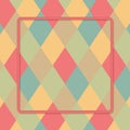 Rhombus retro background