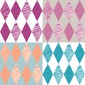 Rhombus retro background. Vector Illustration.